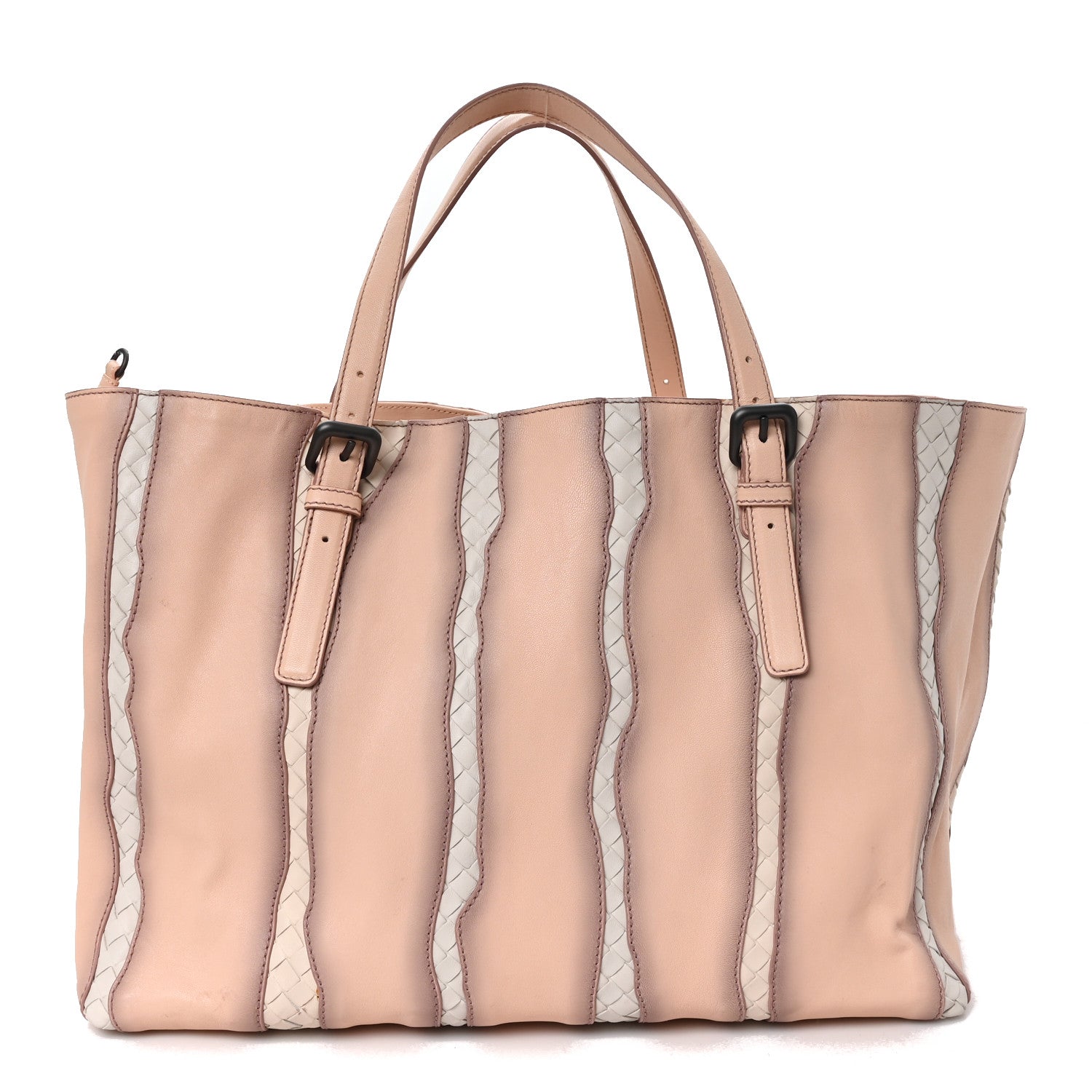 Bottega Veneta Nappa Intrecciato Large Glimmer Tote Flamingo 1 of 10