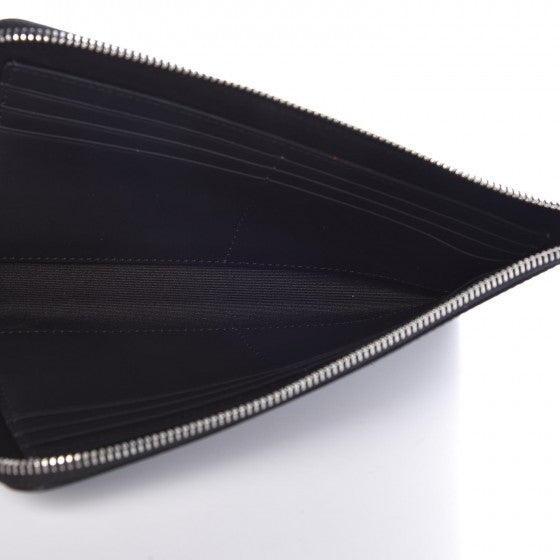 London Check Large Travel Wallet Black