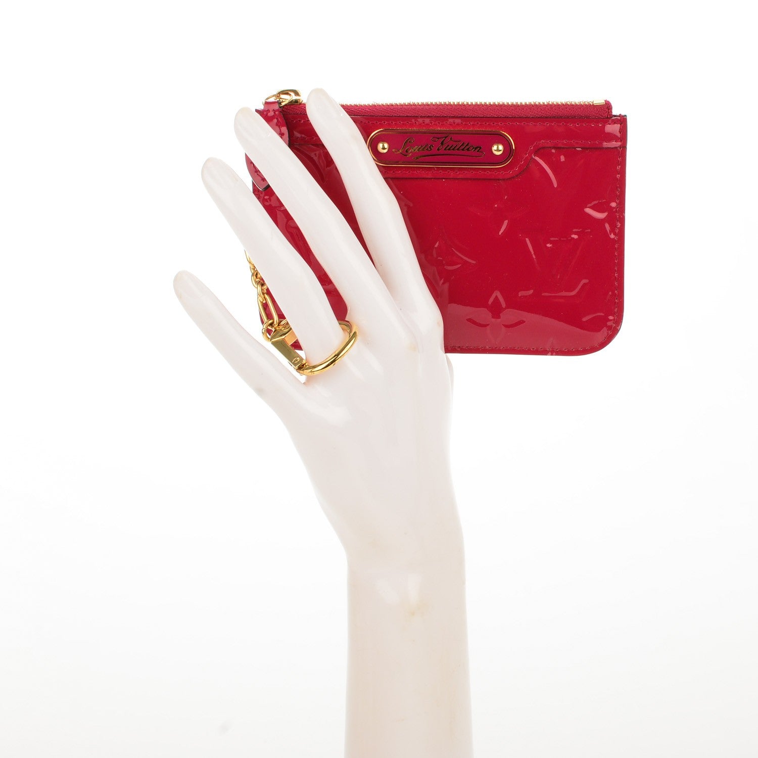 Louis Vuitton Vernis Key Pouch Rose Indien 2 of 7