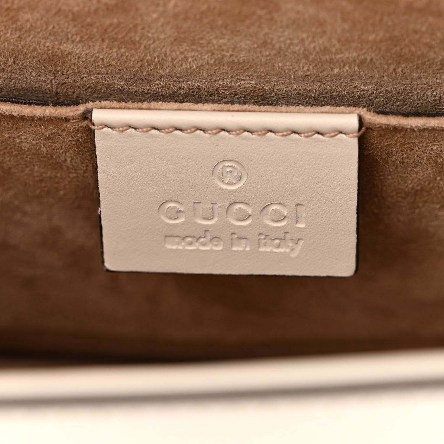 Gucci Calfskin Mini Sylvie Top Handle Bag White 6 of 11