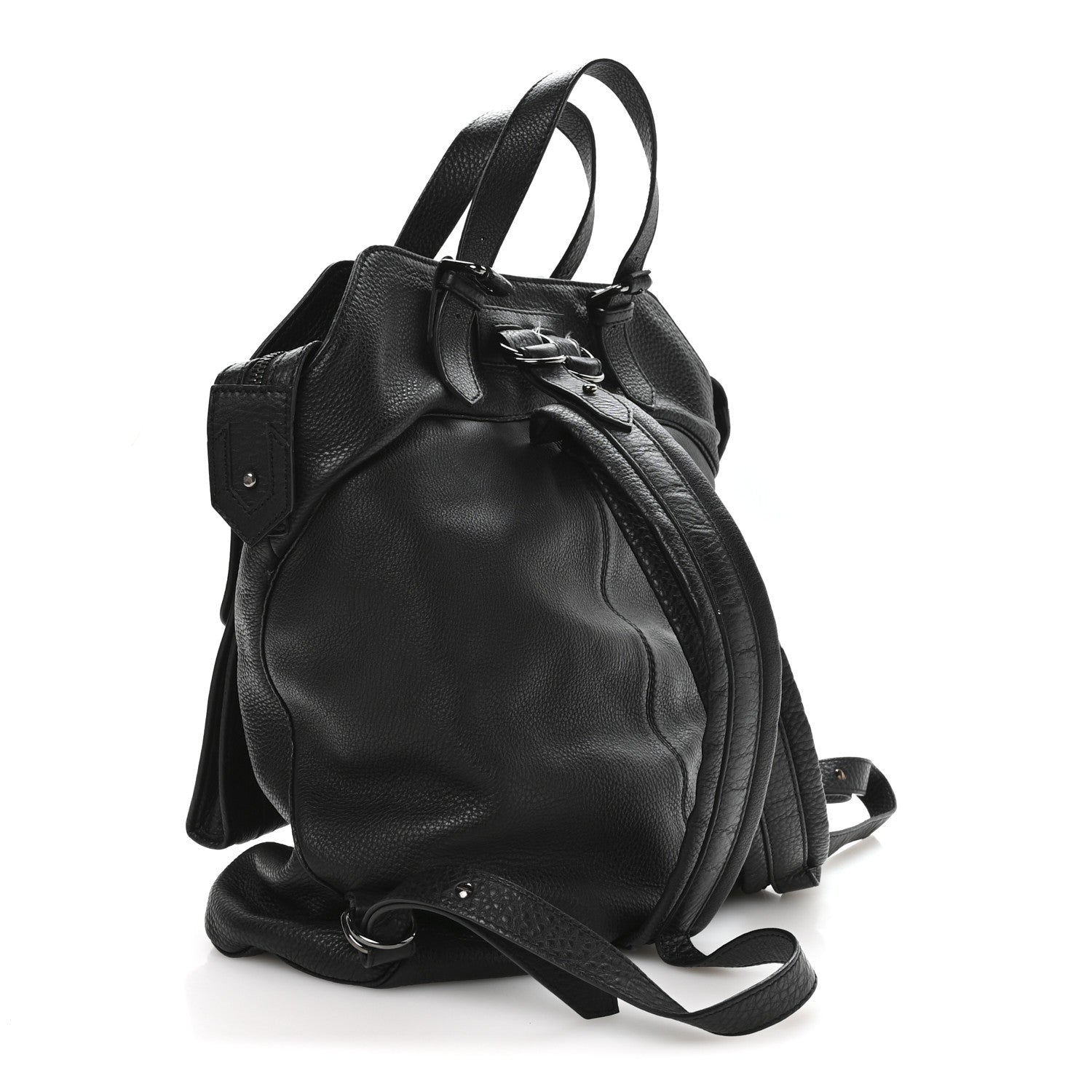 Christian Louboutin Calfskin Spikes Syd Backpack Black 2 of 10