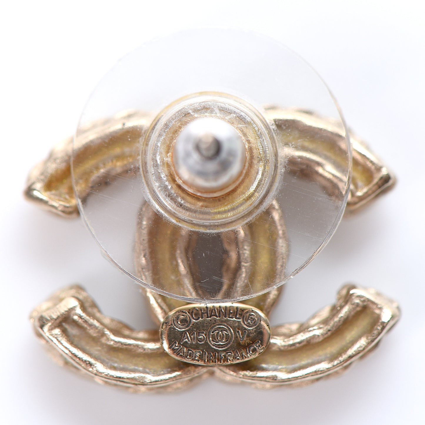 Crystal CC Earrings Gold