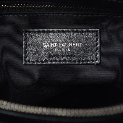 Saint Laurent Calfskin Y Quilted Monogram Medium Loulou Chain Satchel Black 8 of 11