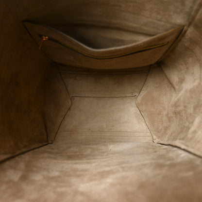 Celine Soft Grained Calfskin Sangle Bucket Bag Taupe 5 of 9