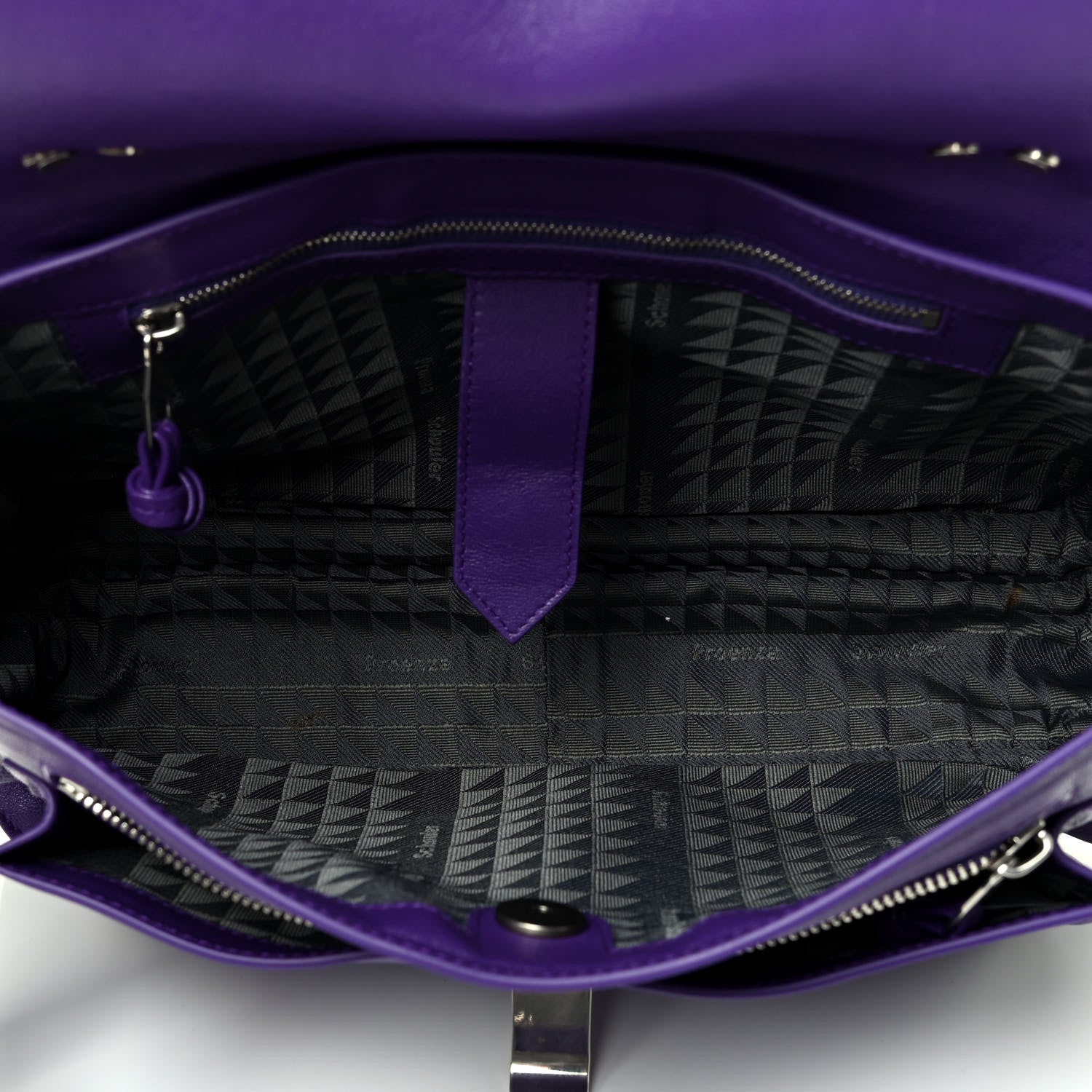 Proenza Schouler Lambskin Medium PS1 Satchel Amethyst 4 of 4