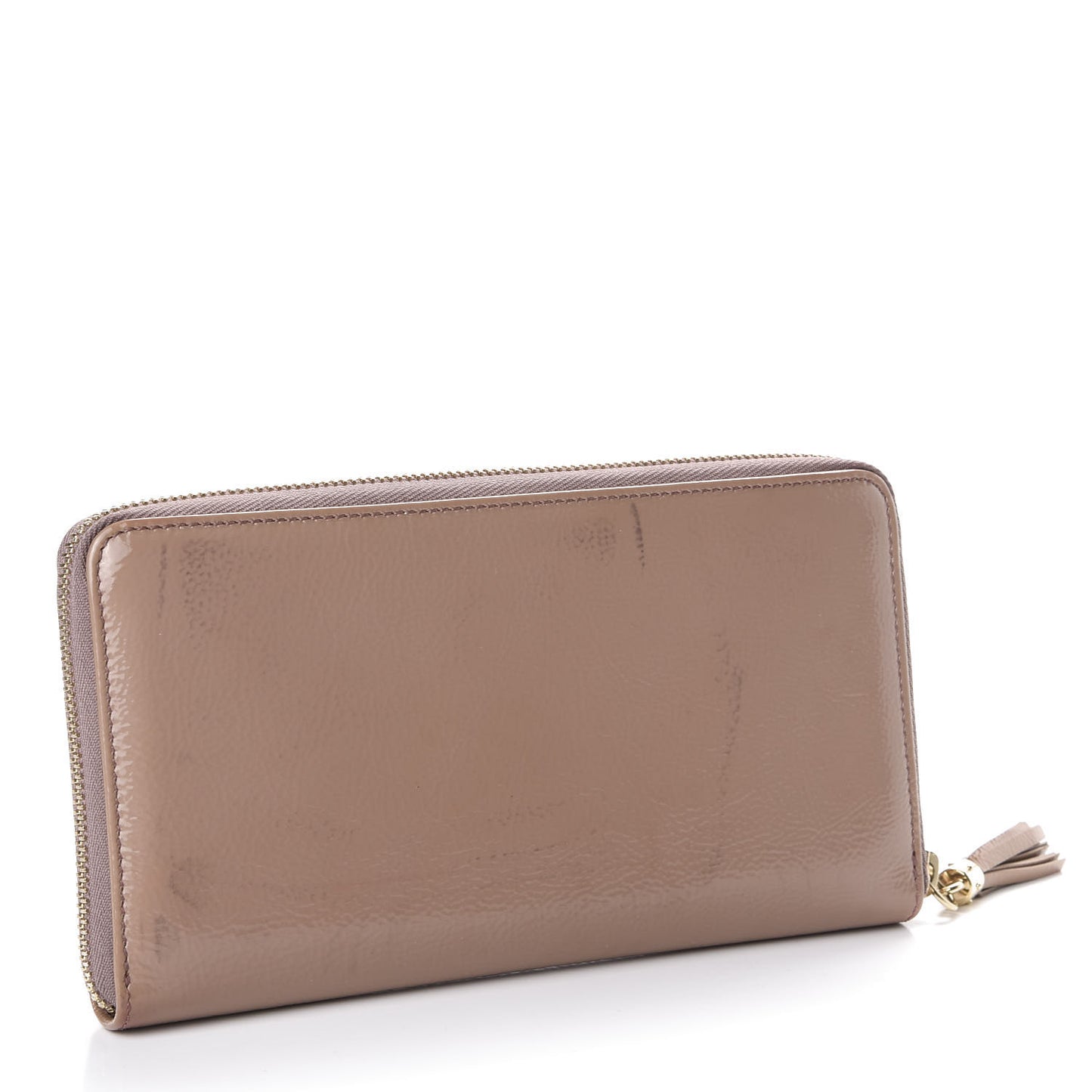 Patent Soho Zip Around Wallet Dark Cipria