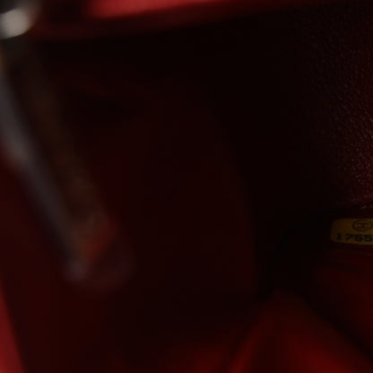 Chanel Lambskin Quilted Mini Square Flap Red 7 of 10