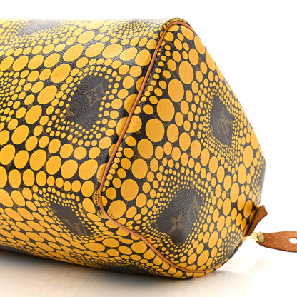 Louis Vuitton Monogram Kusama Town Speedy 30 Yellow 9 of 10