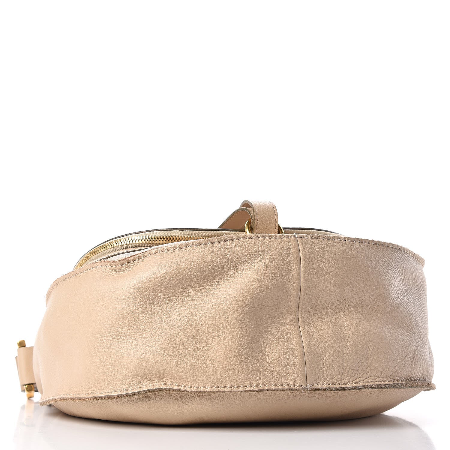 Chloe Calfskin Medium Marcie Round Zip Crossbody Bag Angora Beige 4 of 23