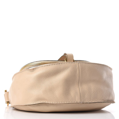 Chloe Calfskin Medium Marcie Round Zip Crossbody Bag Angora Beige 4 of 23