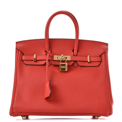 Hermes Swift Birkin 25 Rouge Tomate 1 of 30