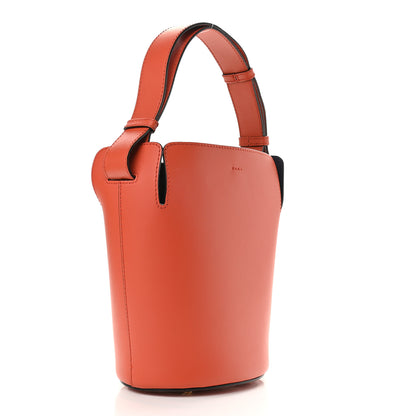 Burberry Supple Calfskin Small Bucket Orange 3 of 8