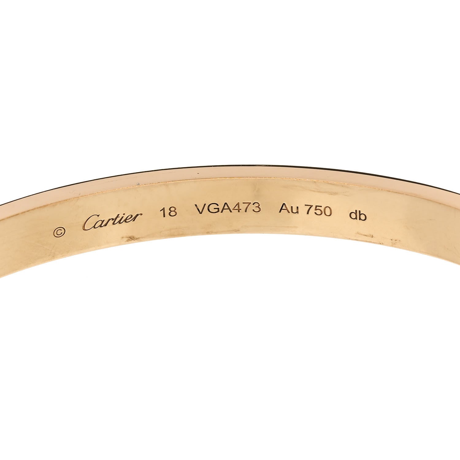 Cartier 18K Yellow Gold LOVE Bracelet 18 6 of 9