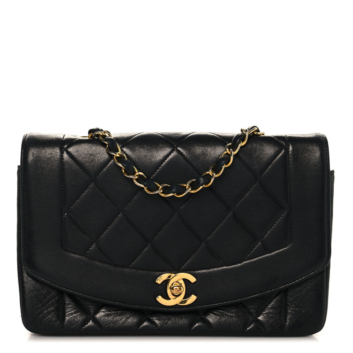 Chanel Lambskin Quilted Small Single Flap Black 1 of 10