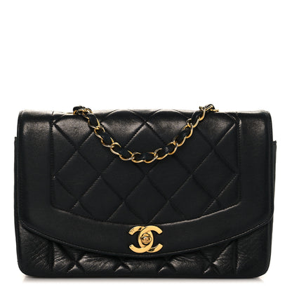 Chanel Lambskin Quilted Small Single Flap Black 1 of 10