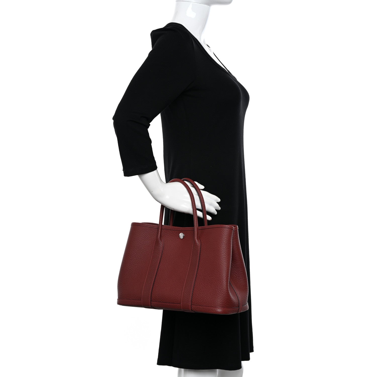 Hermes Vache Country Garden Party 30 TPM Rouge H 2 of 11