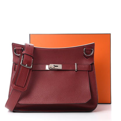 Hermes Taurillon Clemence Jypsiere 31 Rouge H 17 of 17