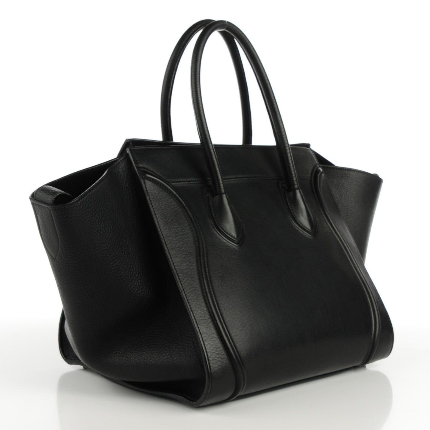 Supple Calfskin Medium Phantom Luggage Black
