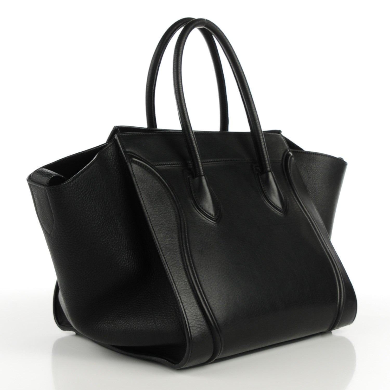 Celine Supple Calfskin Medium Phantom Luggage Black 3 of 7