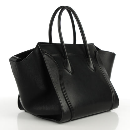 Celine Supple Calfskin Medium Phantom Luggage Black 3 of 7