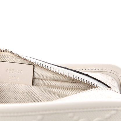 Gucci Calfskin GG Tennis Embossed Cosmetic Case Mystic White 7 of 7