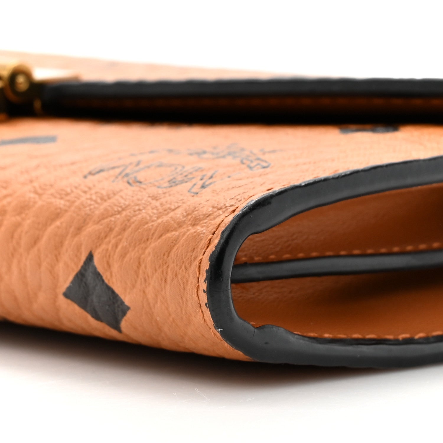 MCM Visetos Large Patricia Wallet On Chain Cognac 8 of 14