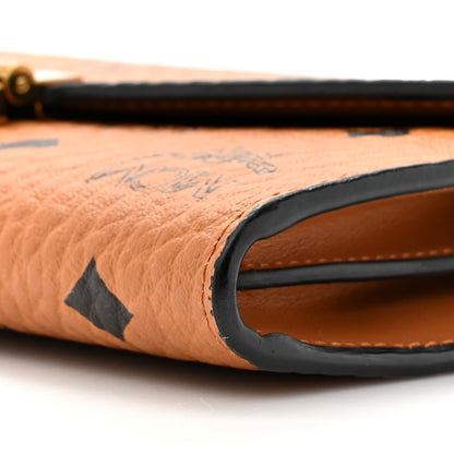 MCM Visetos Large Patricia Wallet On Chain Cognac 8 of 14