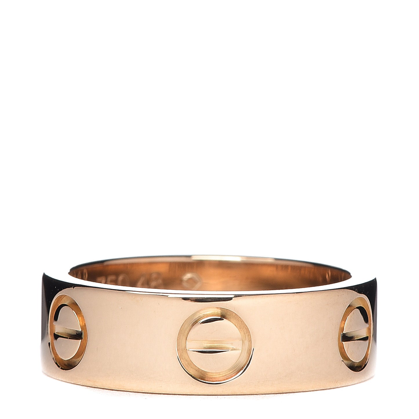 18K Yellow Gold 5.5mm LOVE Ring 48 4.5