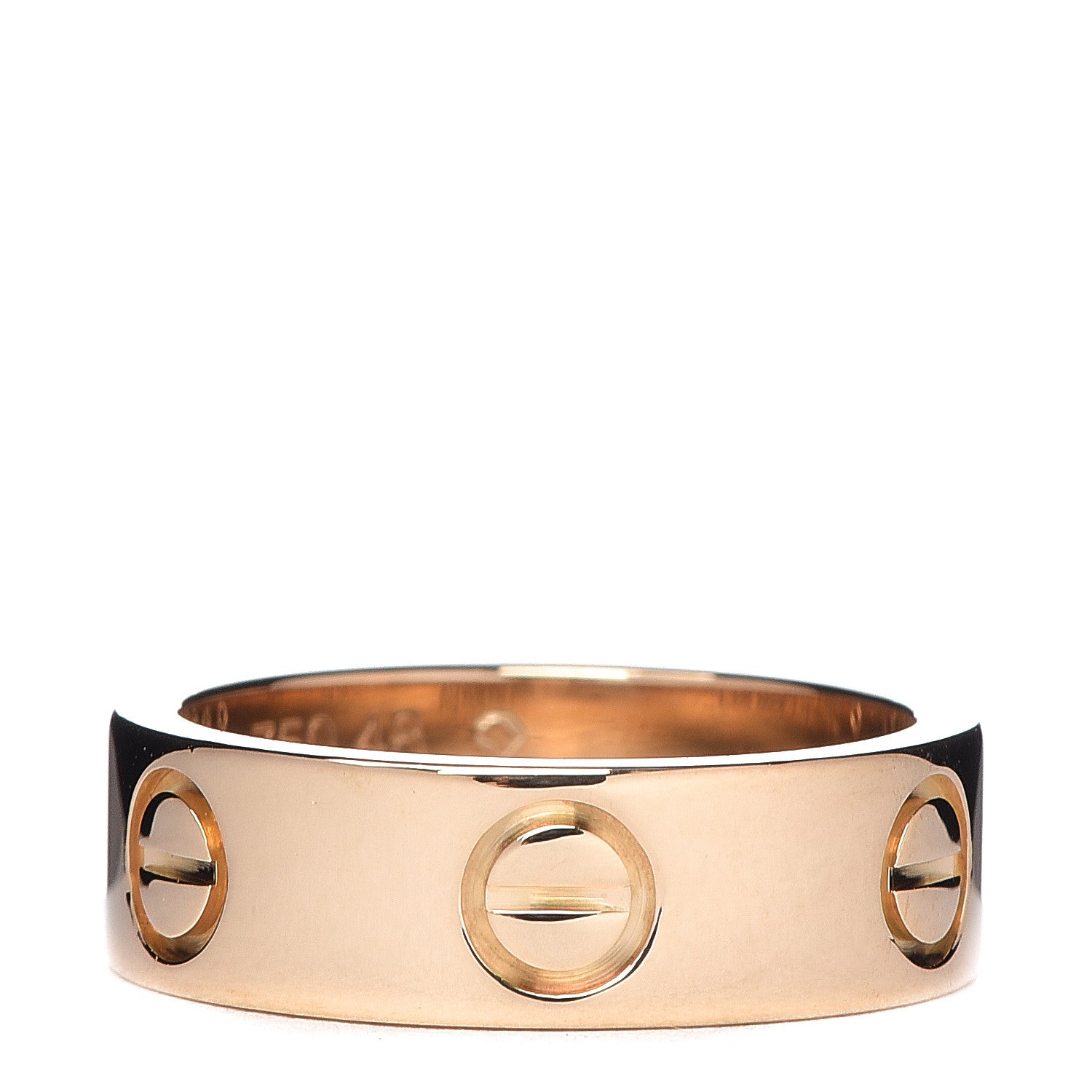 Cartier 18K Yellow Gold 5.5mm LOVE Ring 48 4.5 1 of 4