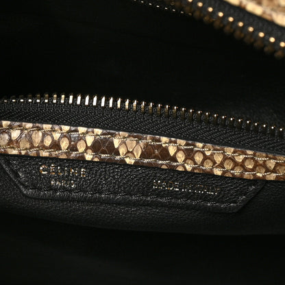 Celine Snakeskin Mini Luggage Beige 6 of 9