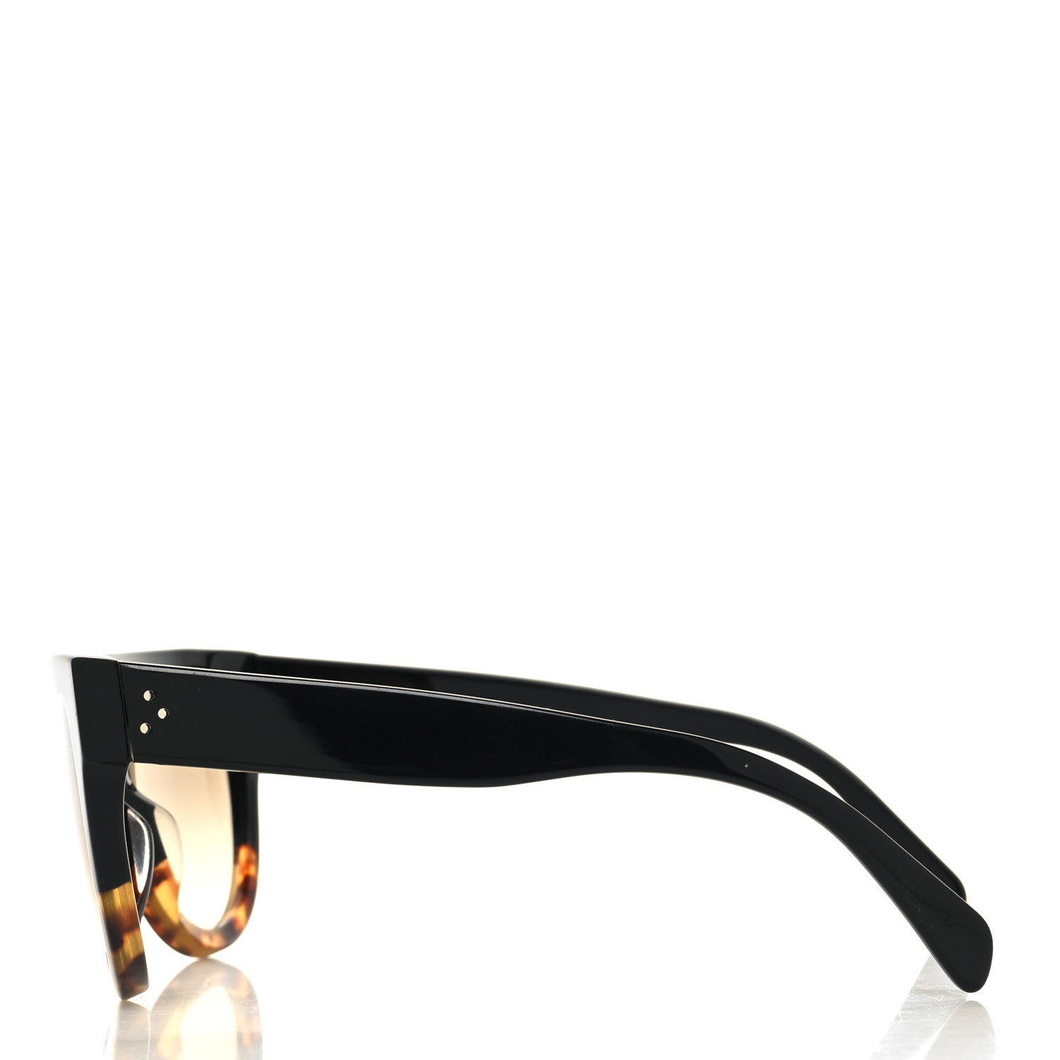 Celine Shadow Sunglasses CL 41026/S Black Havana 3 of 6