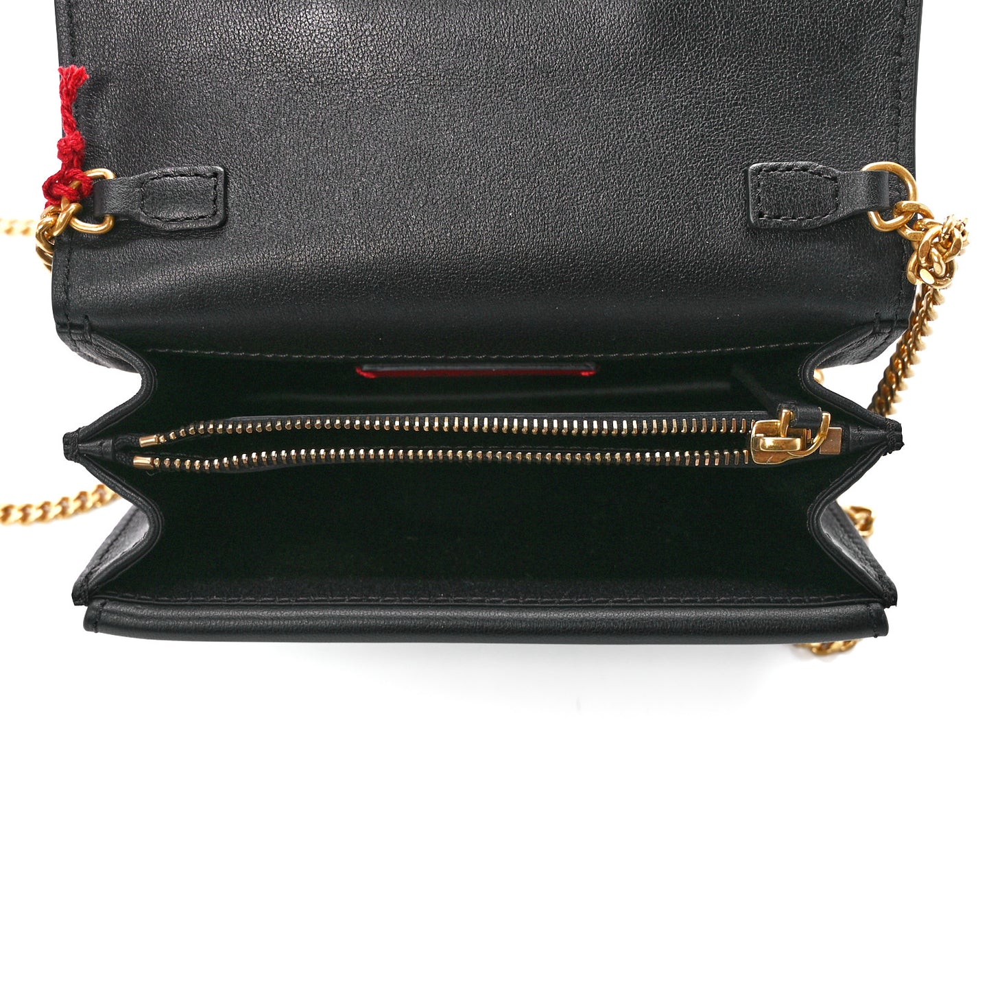 Smooth Calfskin Mini VRing Crossbody Bag Black