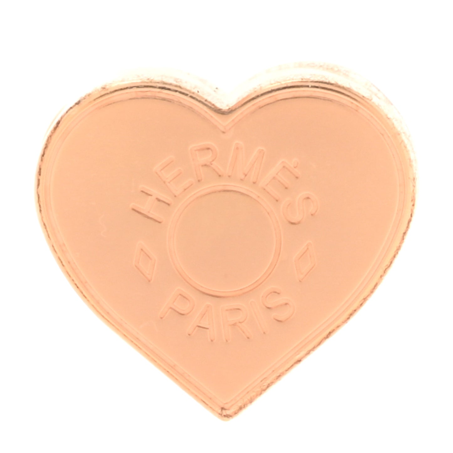 Rose Gold Plated Brass Mini Coeur Twilly Scarf Ring
