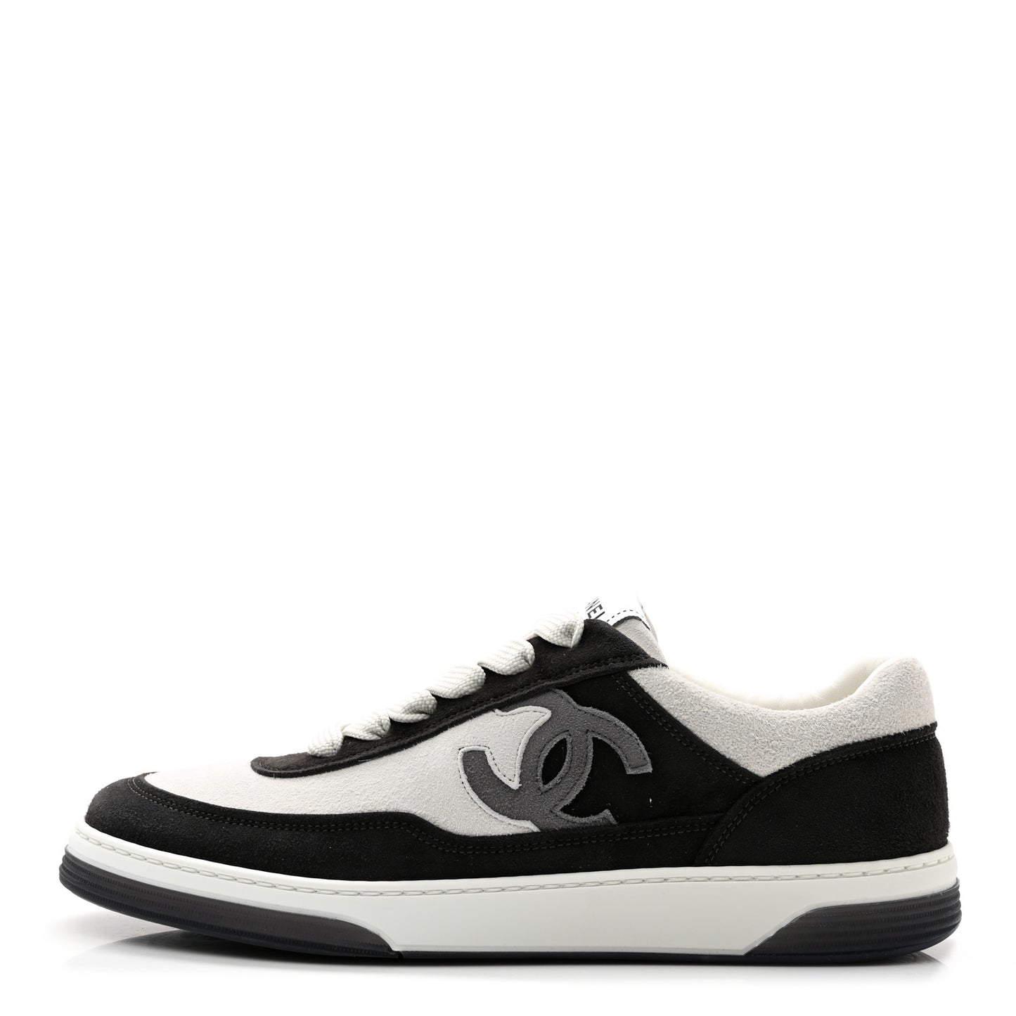 Suede Kidskin Womens CC Sneakers 39 Black White
