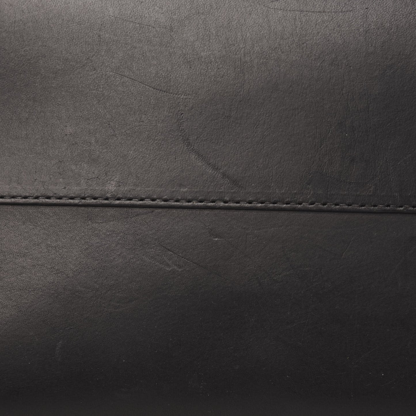 Calfskin Large Shopping Tote Black Flamma
