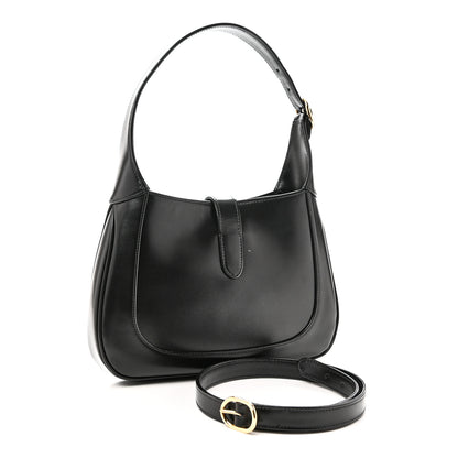 Gucci Boarded Dyana Lux Calfskin Small Jackie 1961 Hobo Black 3 of 10