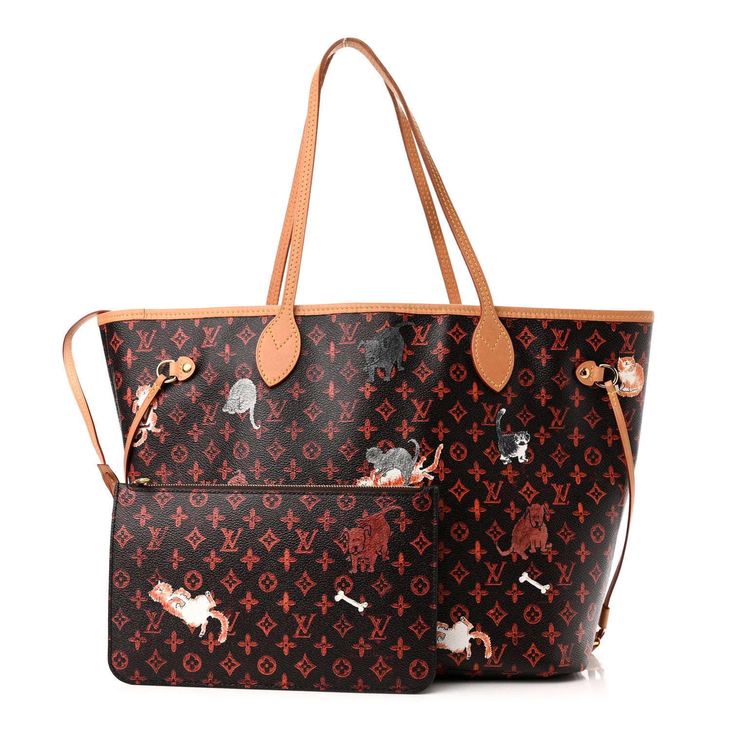 Louis Vuitton Catogram Neverfull MM Marron 1 of 11