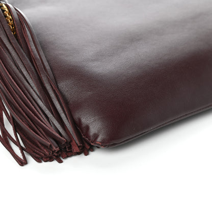 Saint Laurent Calfskin Teen Monogram Crossbody Bag Bordeaux 7 of 8