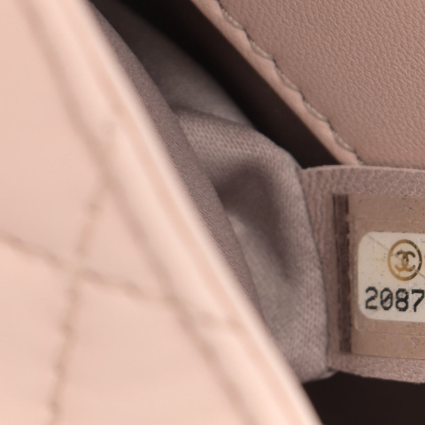 Lambskin Quilted Jumbo Chanel by 4 Flap Light Beige