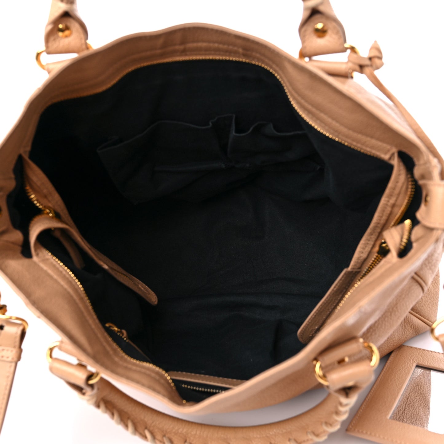 Chevre Gold Metallic Edge Hardware Velo Tomette
