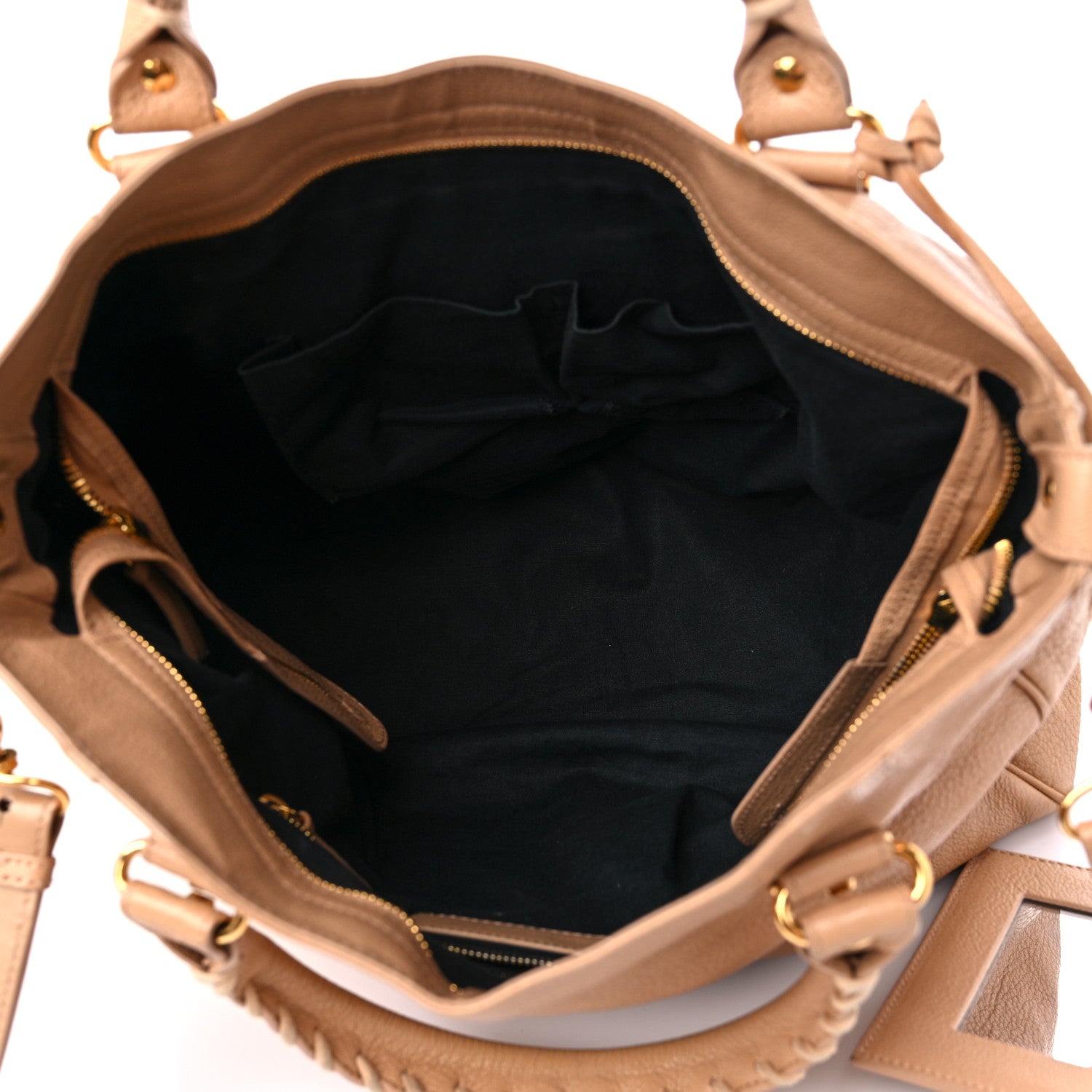 Balenciaga Chevre Gold Metallic Edge Hardware Velo Tomette 5 of 21