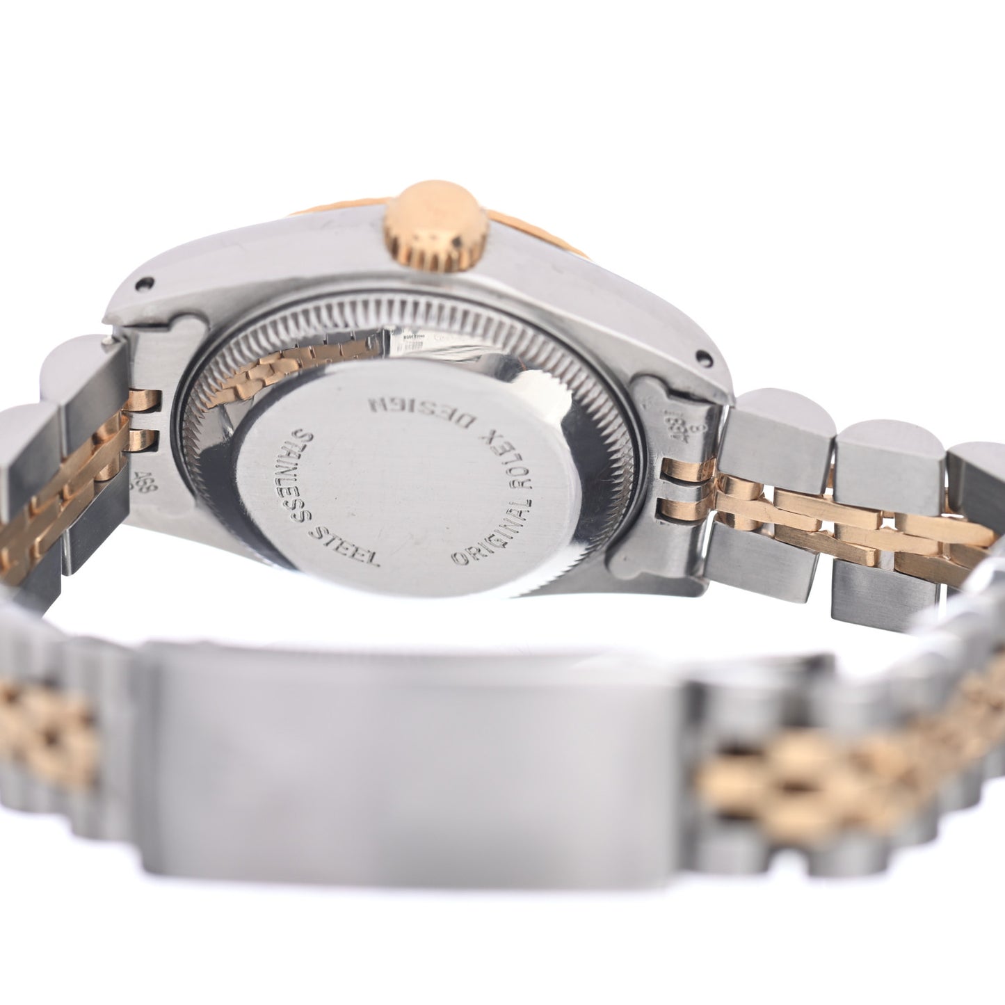 Stainless Steel 18K Yellow Gold 26mm Oyster Perpetual Datejust Watch Champagne 69173