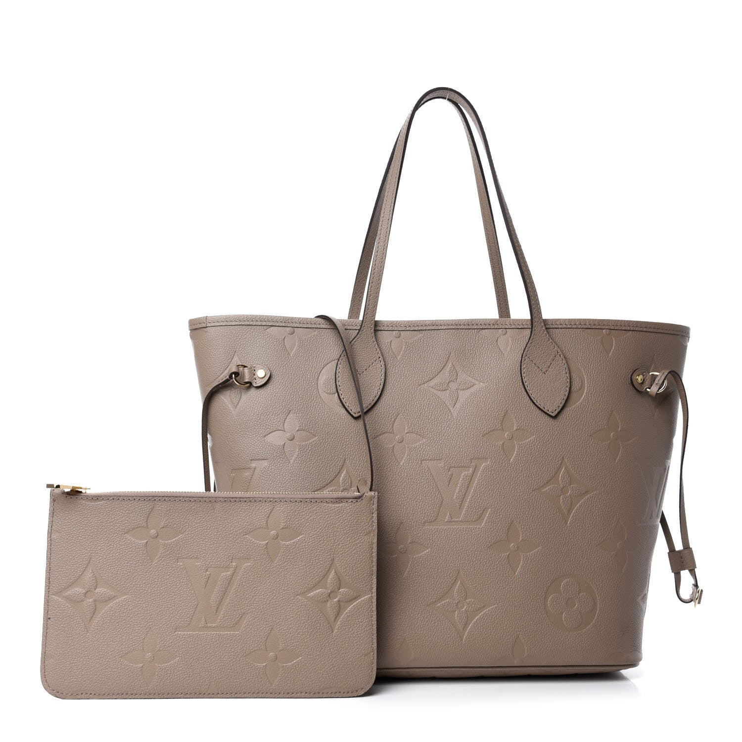 Louis Vuitton Empreinte Monogram Giant Neverfull MM Tourterelle 1 of 10