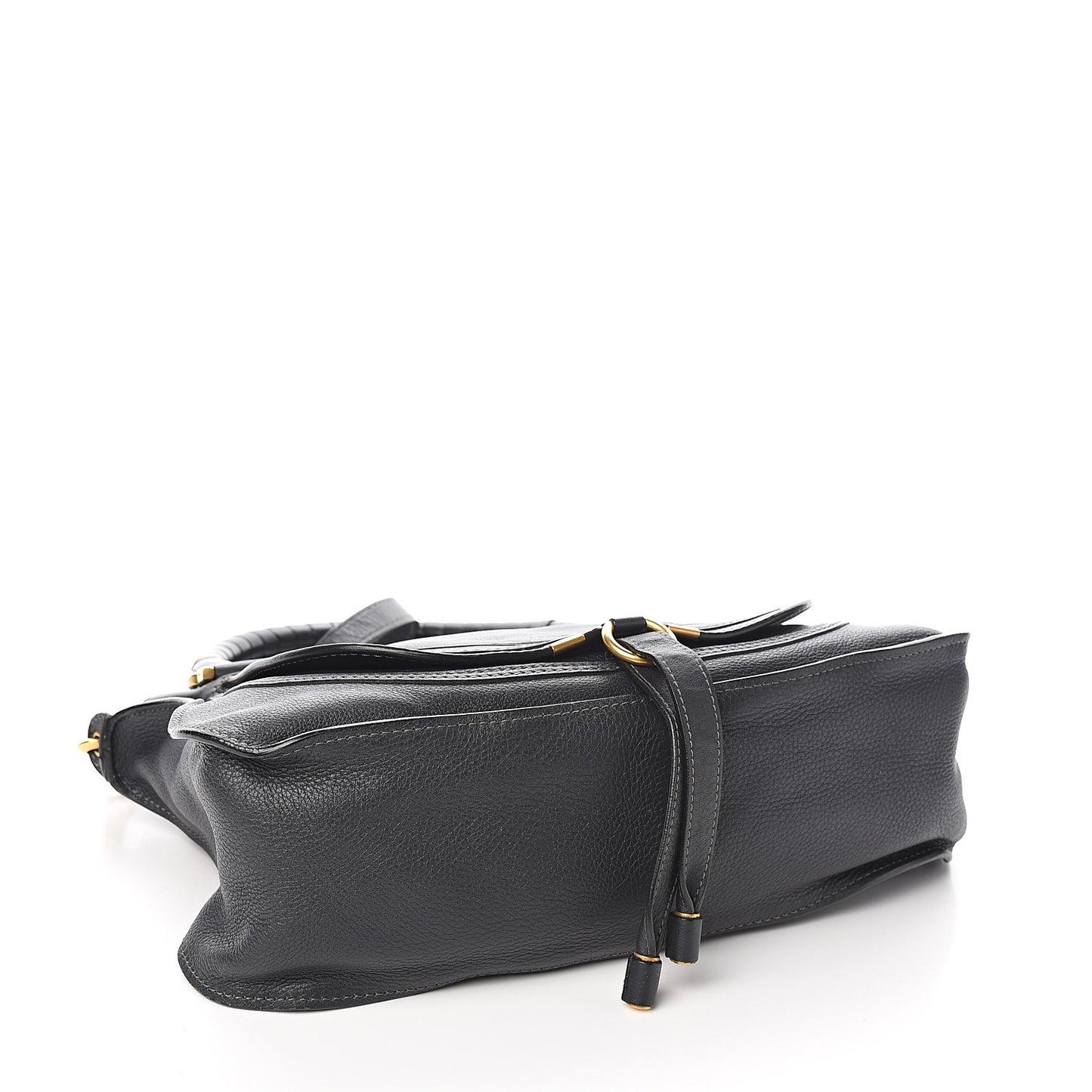 Calfskin Medium Marcie Satchel Black