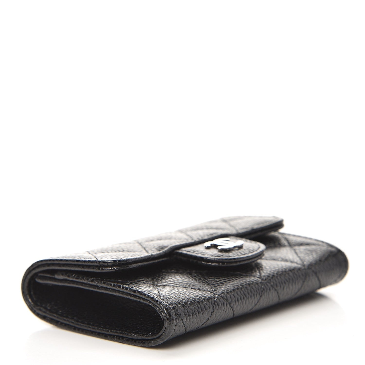 Chanel Caviar Quilted Flap Card Holder Black 4 of 8