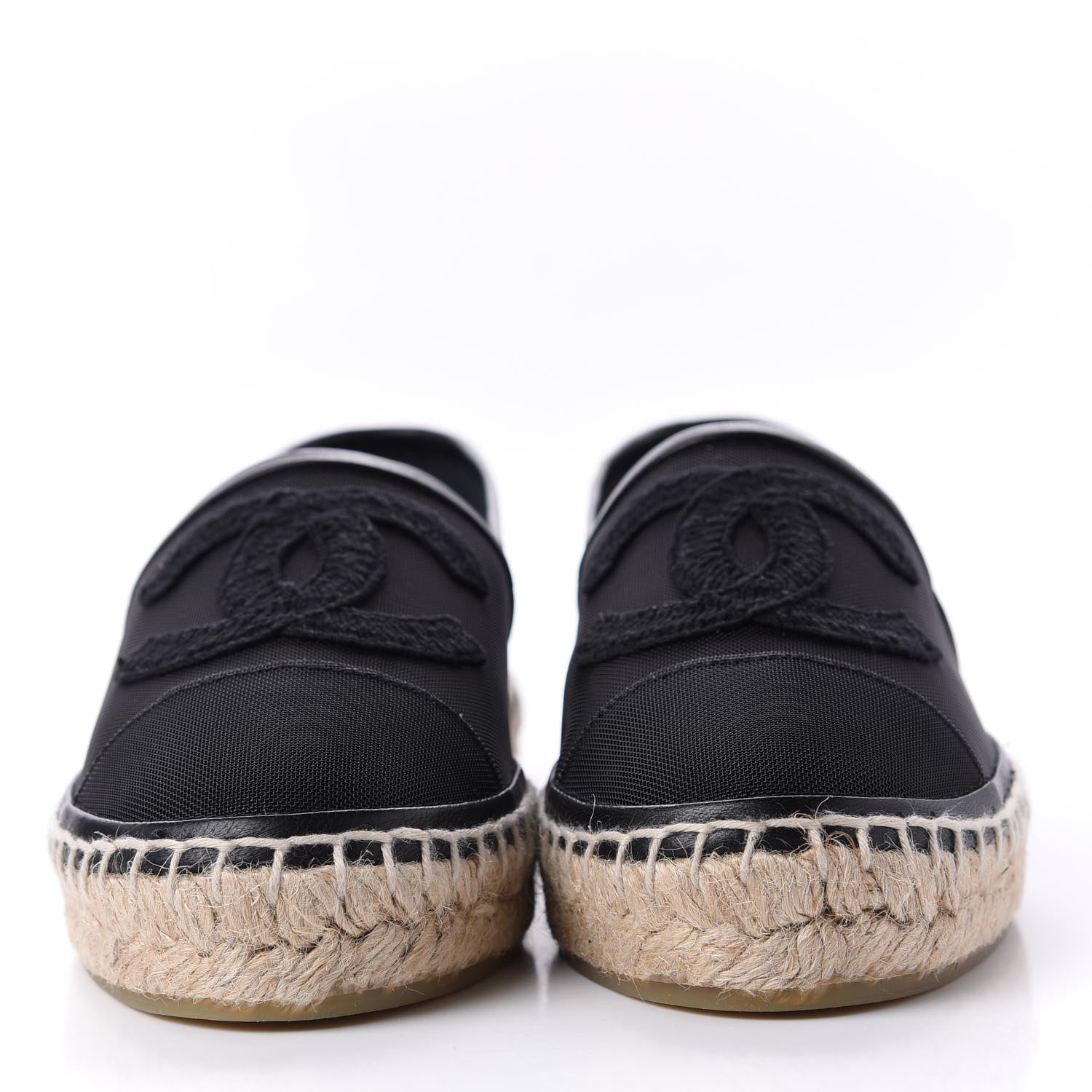 Chanel Mesh CC Espadrilles 37 Black 2 of 11