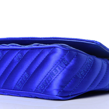 Balenciaga Satin Jacquard Logo Matelasse BB Chain Wallet Electric Bleu 8 of 8