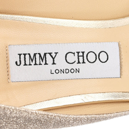 Jimmy Choo Dusty Glitter Romy 60 Pumps 39 Platinum Ice 8 of 9