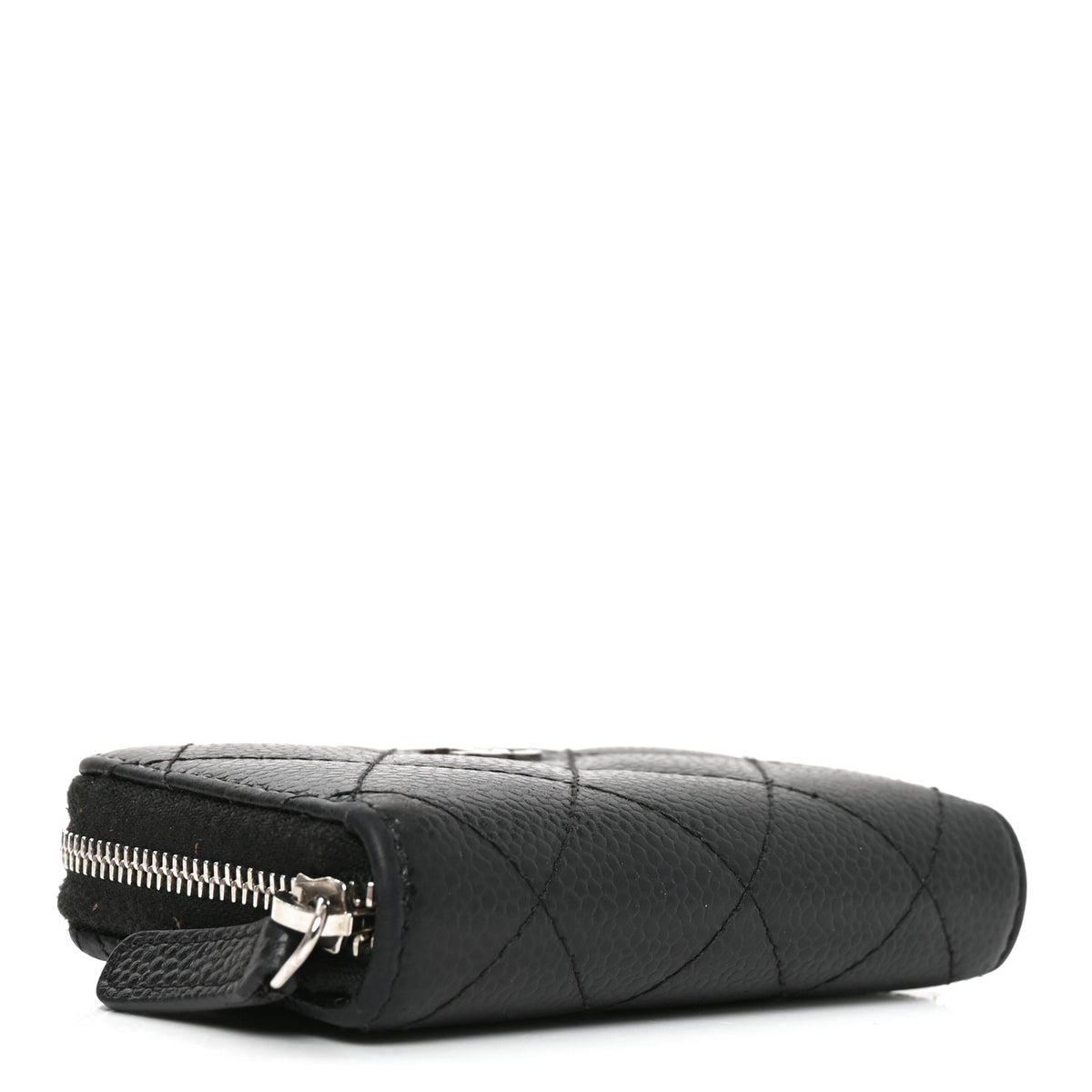 Chanel Caviar Quilted Zip Coin Purse Black 4 of 8