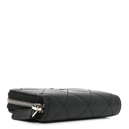Chanel Caviar Quilted Zip Coin Purse Black 4 of 8